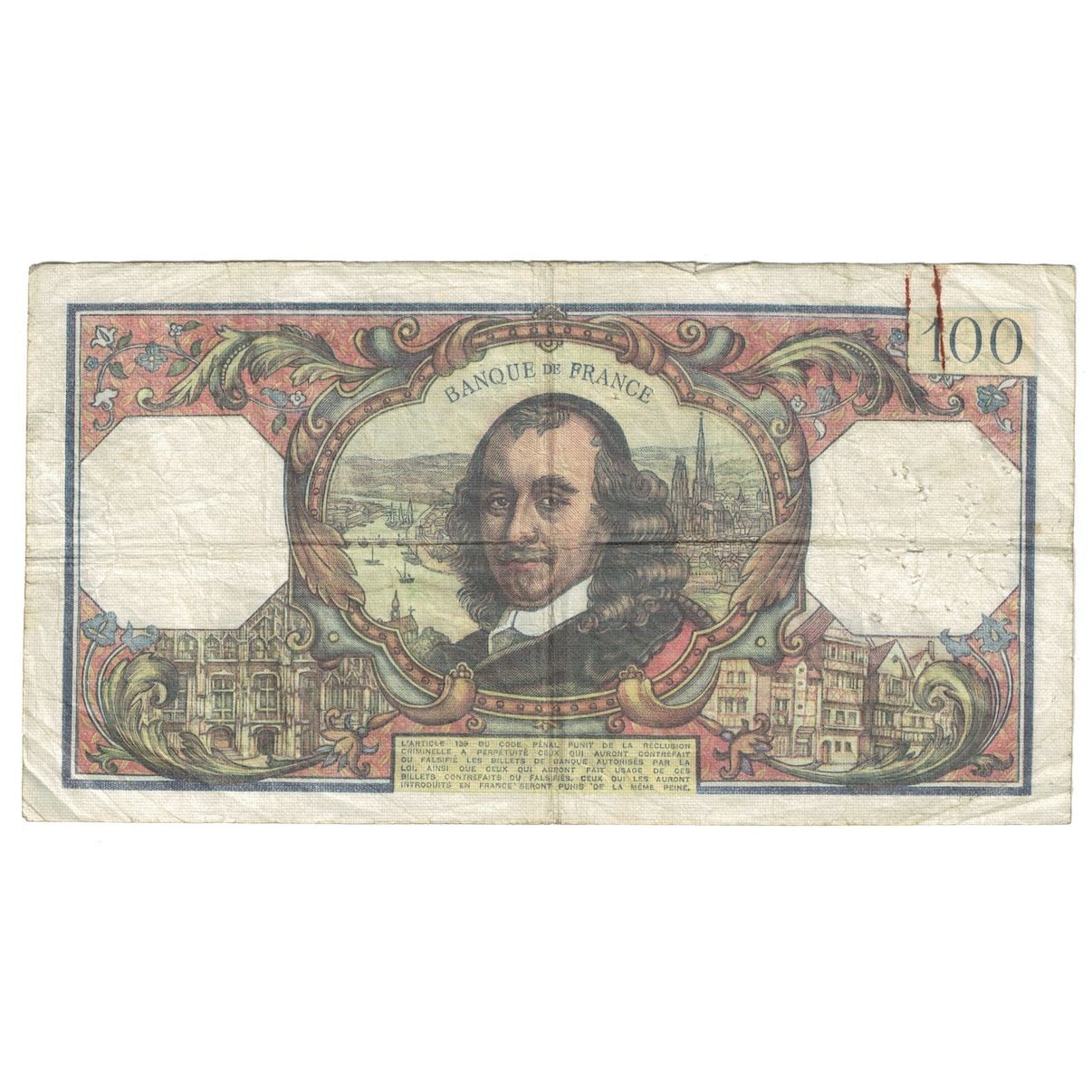 France, 100 Francs, Corneille, 1976, A.953, TB+, Fayette:65.53, KM:149f