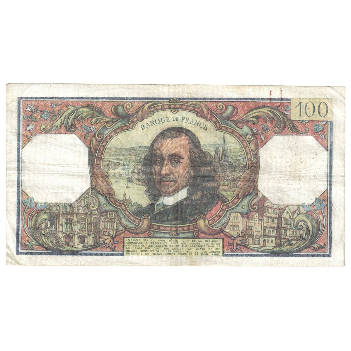 France, 100 Francs, Corneille, 1976, D.999, TB+, Fayette:65.54, KM:149f