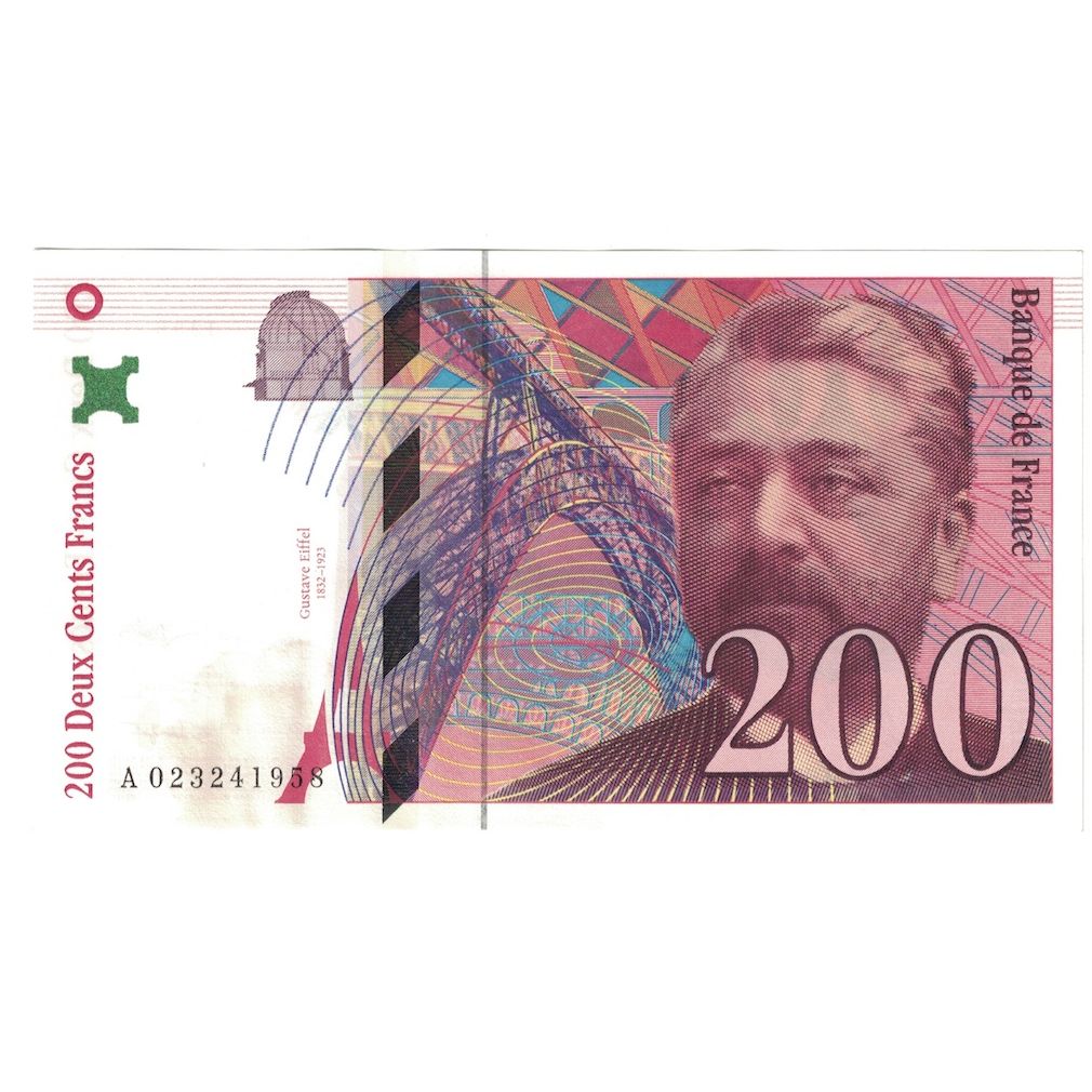 Frankreich, 200 Francs, Eiffel, 1996, A.023, VZ+, Fayette:75.2, KM:159a