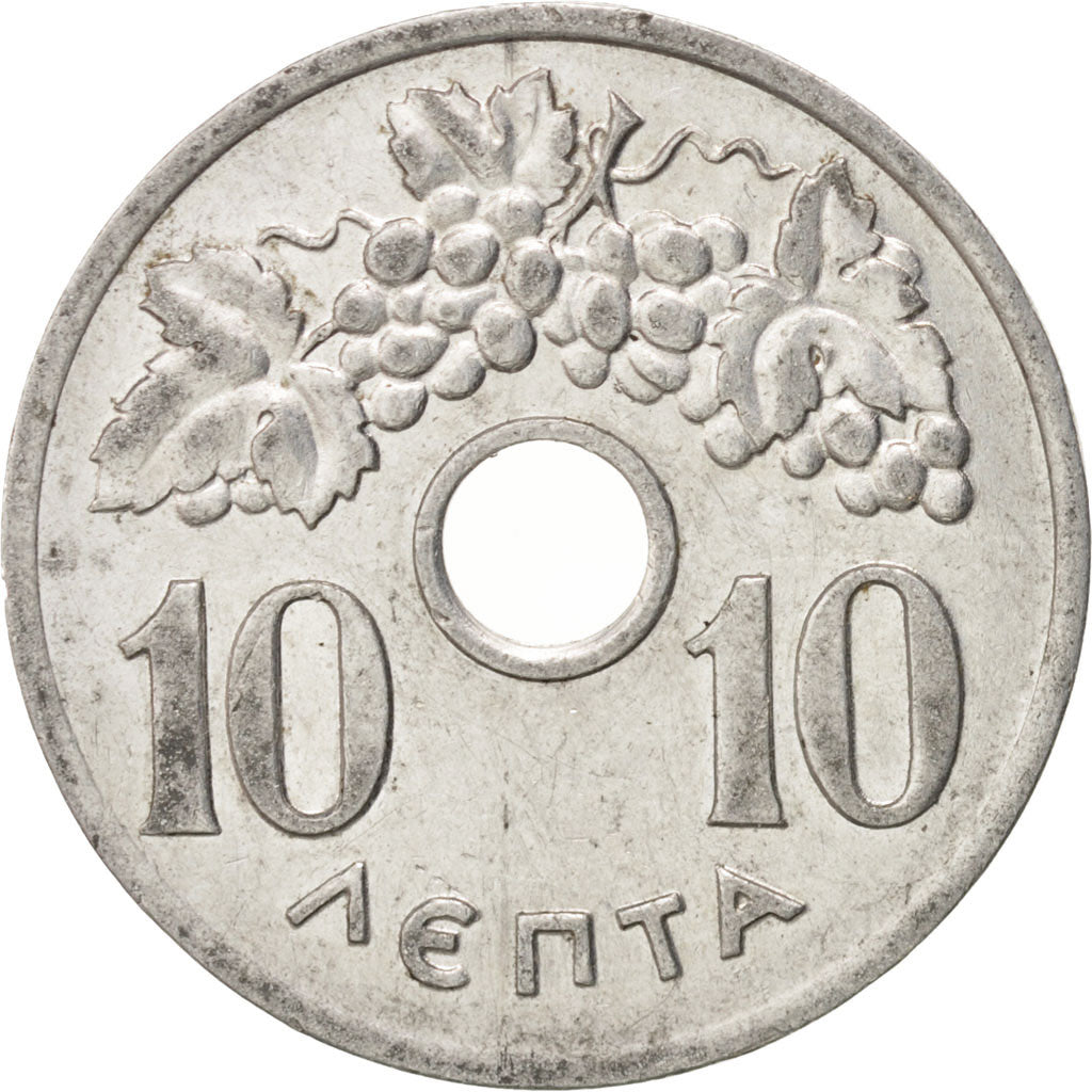 Coin, Greece, 10 Lepta, 1954, AU(55-58), Aluminum, KM:78