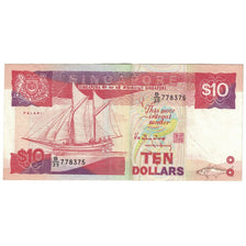 Banknot, Singapur, 10 Dollars, Undated (1988), KM:20, EF(40-45)