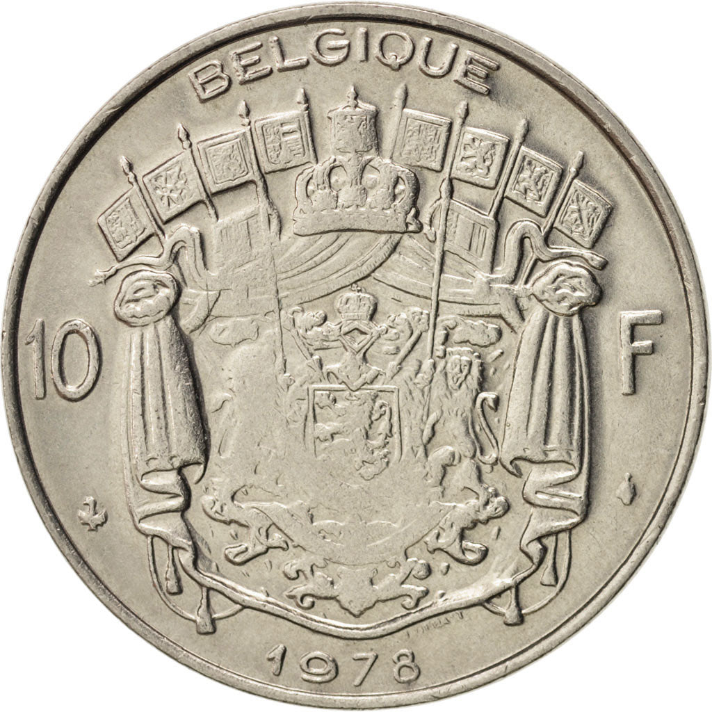 Monnaie, Belgique, 10 Francs, 10 Frank, 1978, Bruxelles, TTB+, Nickel, KM:155.1