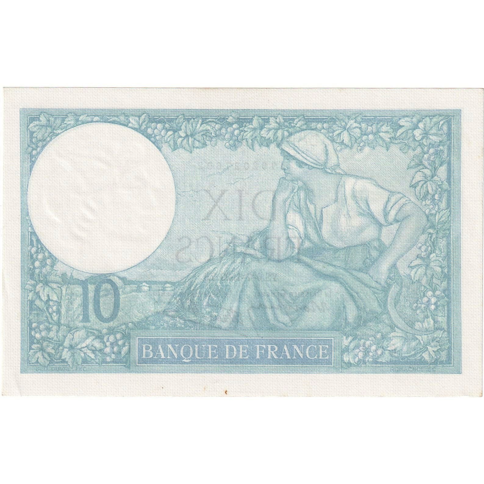 France, 10 Francs, Minerve, 1939, C.70482, UNC(64), Fayette:7.4, KM:84