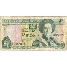 Biljet, Jersey, 1 Pound, Undated (2000), KM:26a, TB+