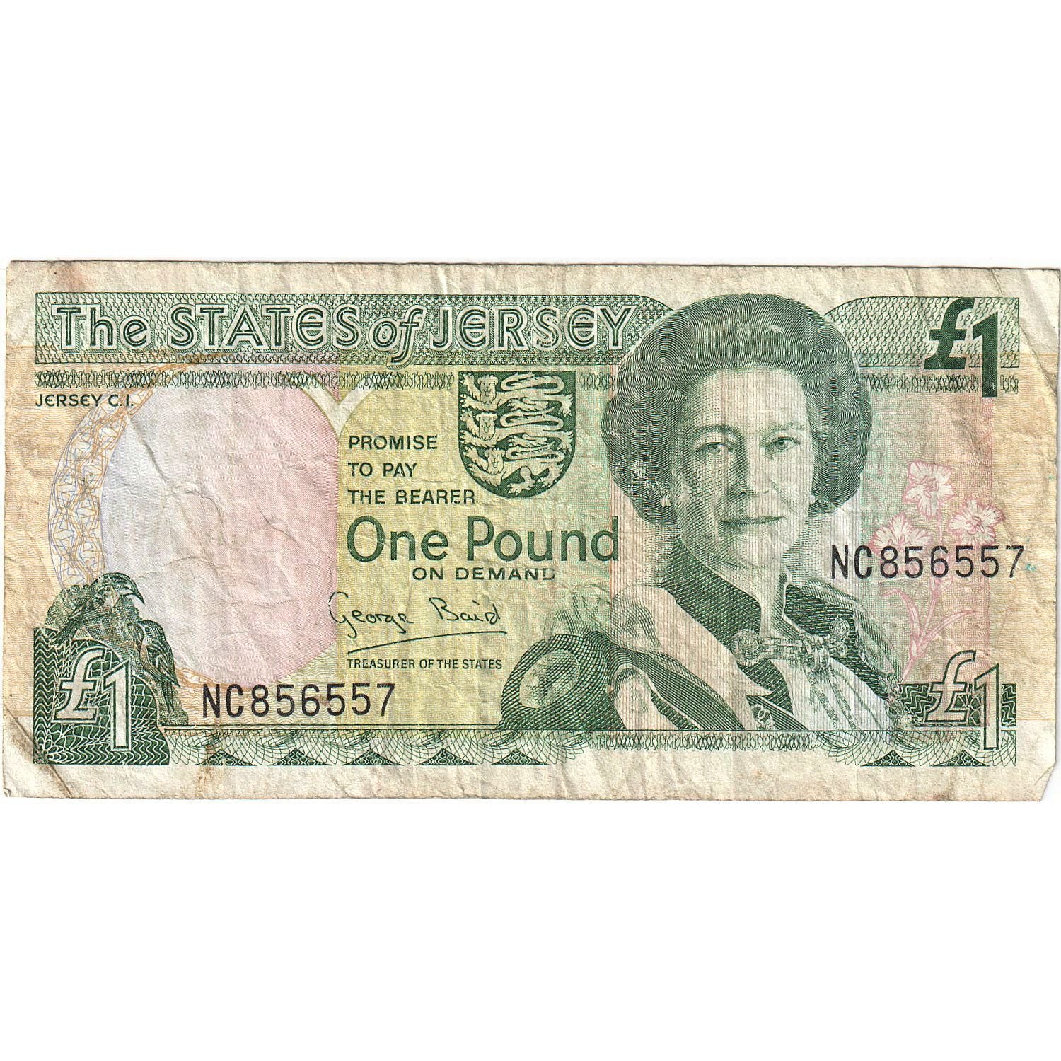 Banconote, Jersey, 1 Pound, Undated (2000), KM:26a, MB+
