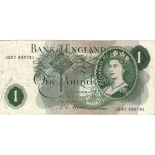 Banknote, Great Britain, 1 Pound, Undated (1966-70), KM:374e, VF(30-35)