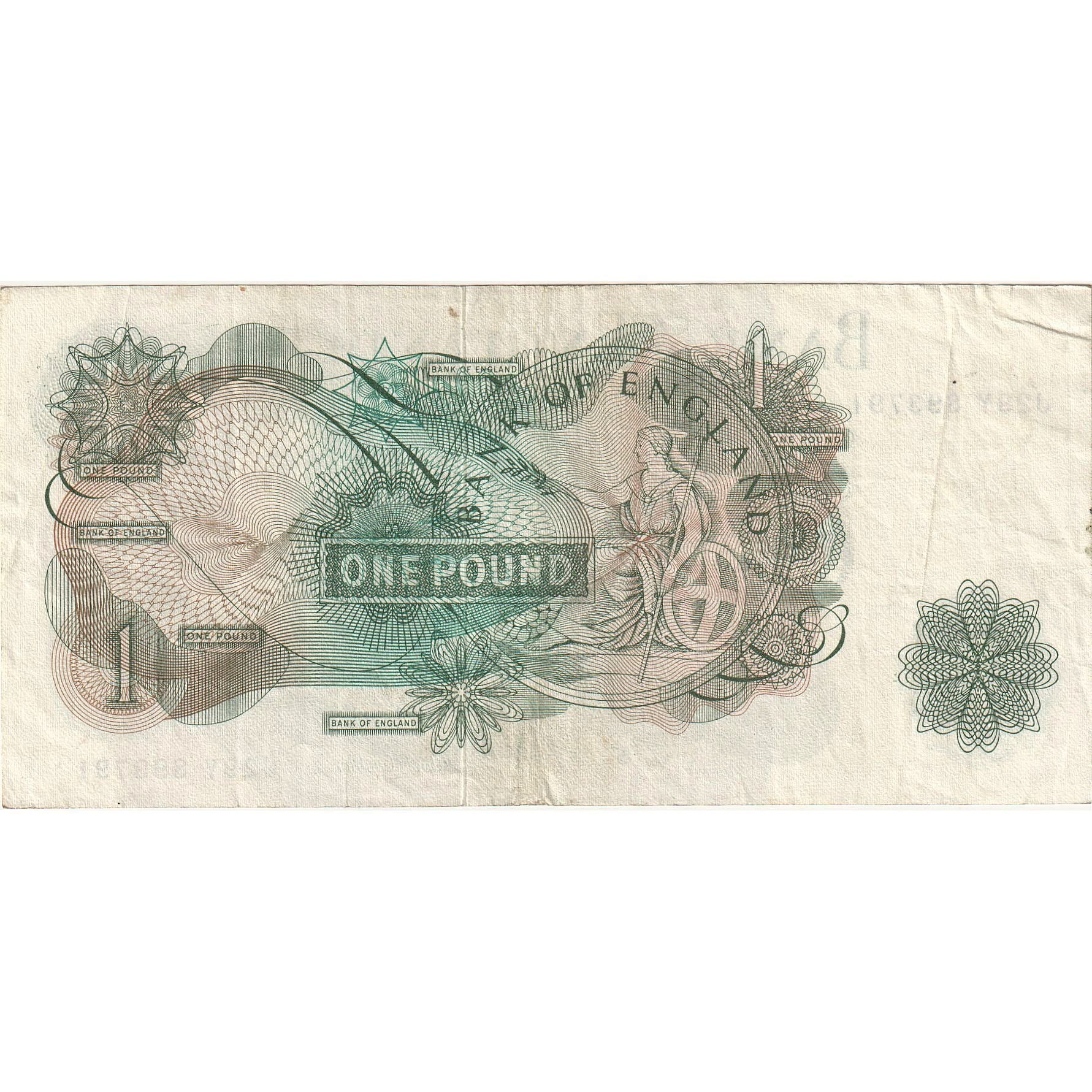 Banknote, Great Britain, 1 Pound, Undated (1966-70), KM:374e, VF(30-35)