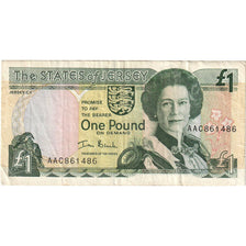Billete, 1 Pound, Undated (2000), Jersey, KM:26b, MBC
