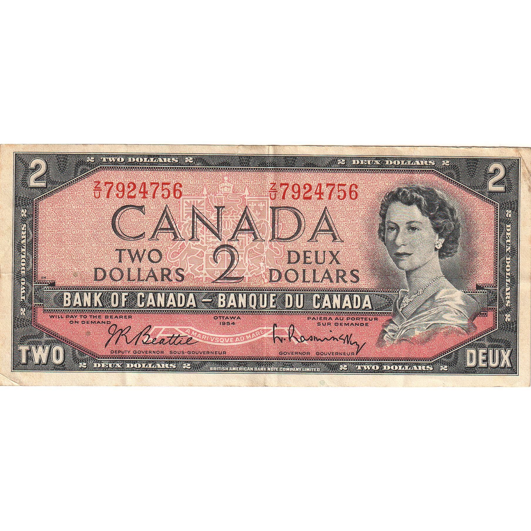 Banconote, Canada, 2 Dollars, 1954, KM:76b, SPL-