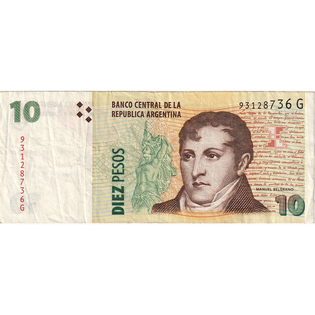 Argentina, 10 Pesos, BB