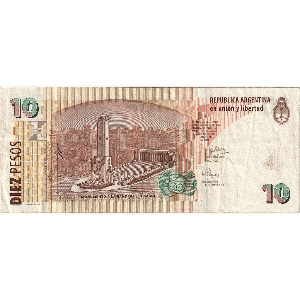 Argentina, 10 Pesos, BB
