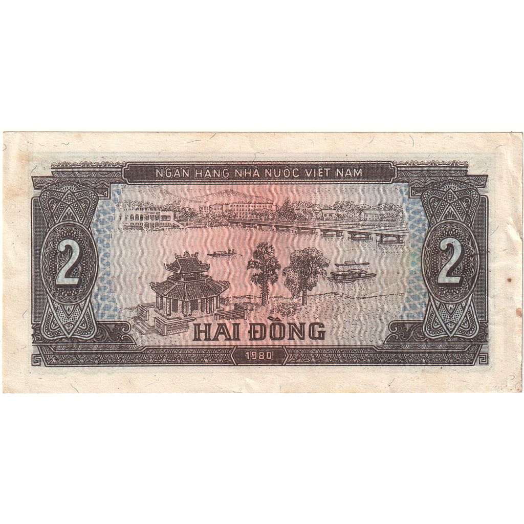 Vietnam, 2 D<ox>ng, 1980-1981, 1980, KM:85a, UNC(65-70)