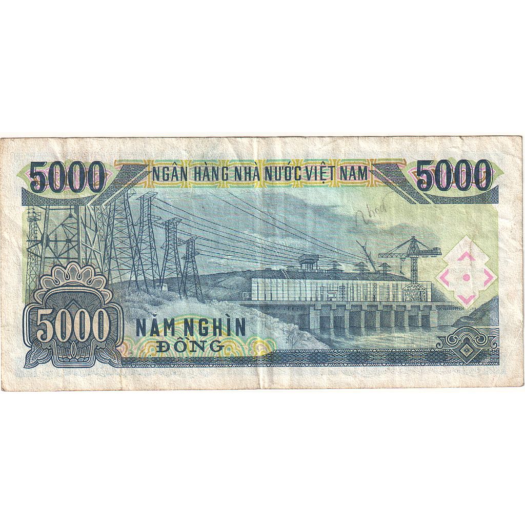 Viet Nam, 5000 D<ox>ng, 1991, KM:104a, TTB