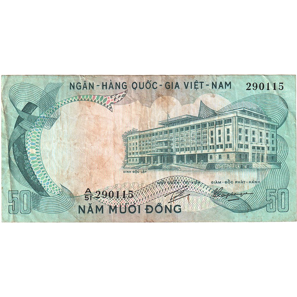 Viet Nam du Sud , 50 D<ox>ng, 1969, KM:25a, TTB