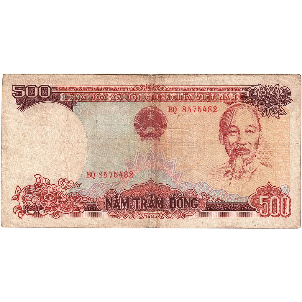 Vietnam, 500 D<ox>ng, 1985, KM:99a, EF(40-45)