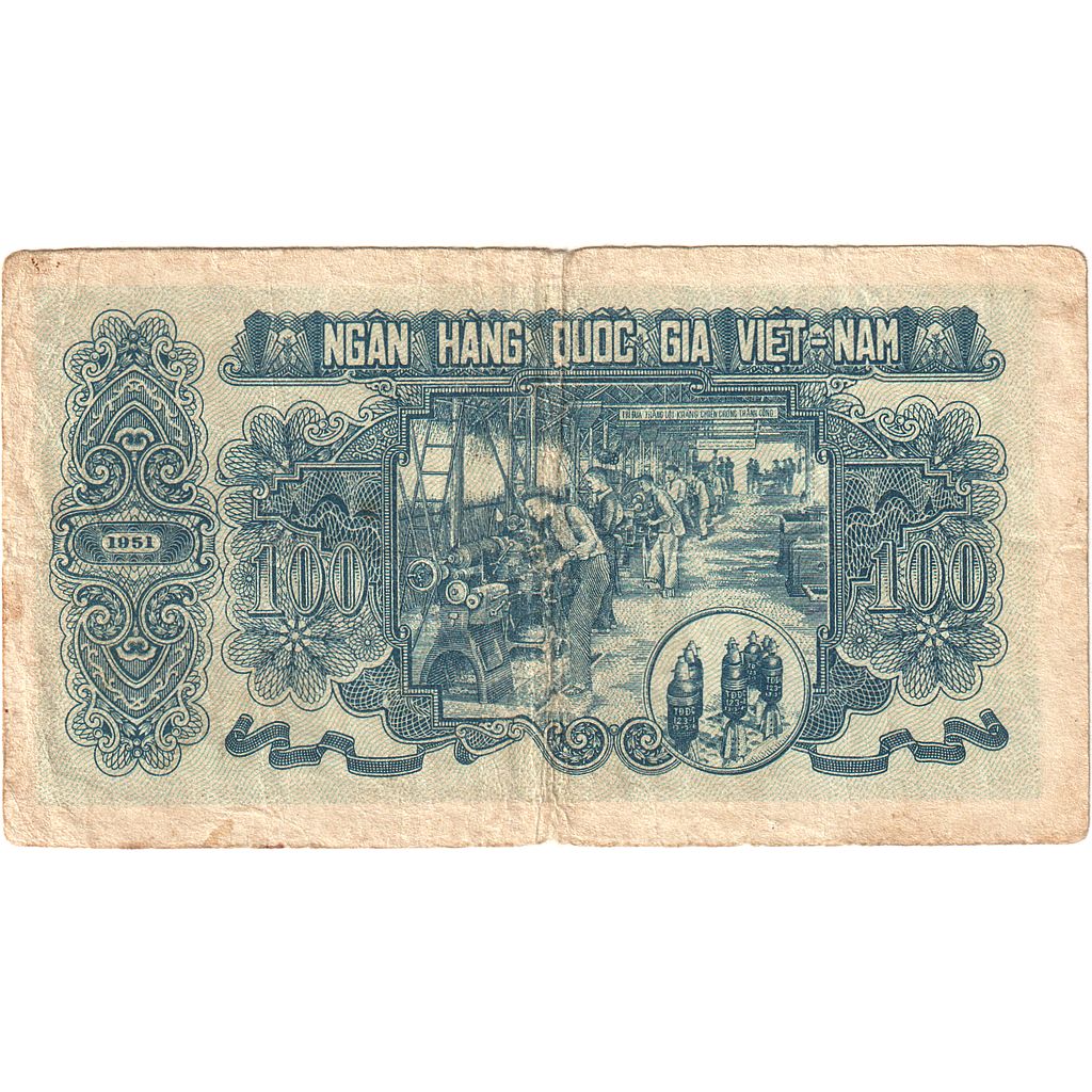 Vietnam, 100 D<ox>ng, KM:62b, EF(40-45)