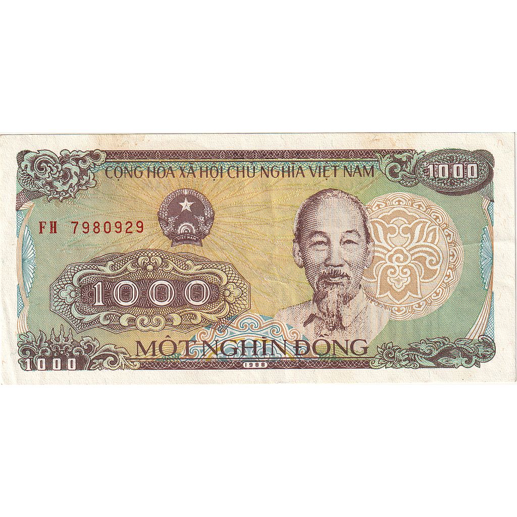 Viet Nam, 1000 D<ox>ng, 1988-1991, 1988, KM:106a, NEUF