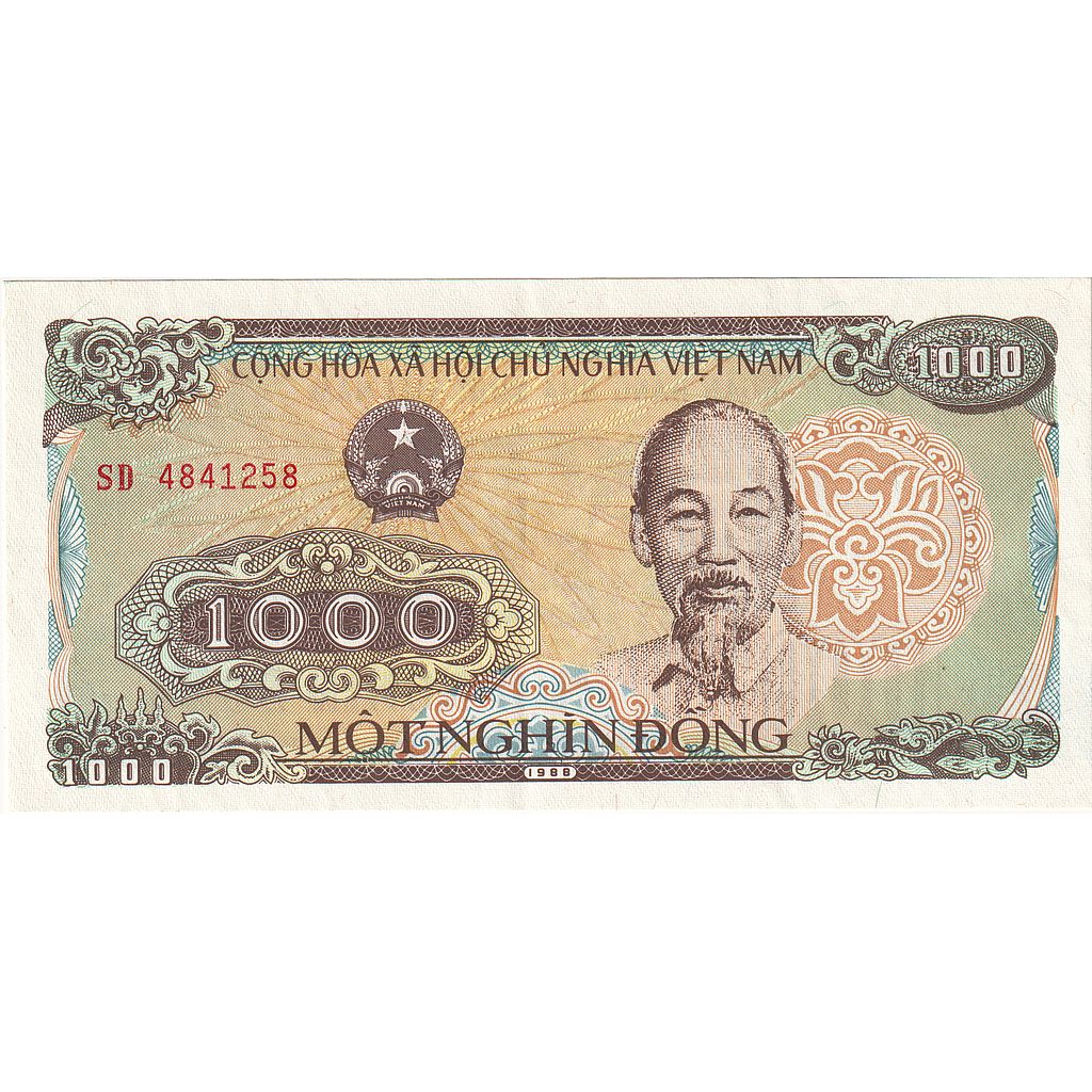 Viet Nam, 1000 D<ox>ng, 1988-1991, 1988, KM:106a, NEUF