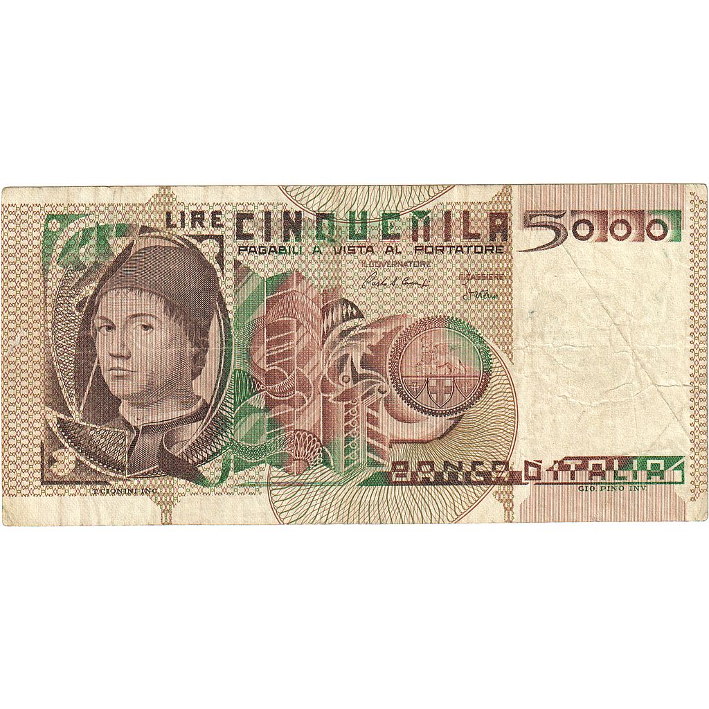Itália, 5000 Lire, 1979, KM:105a, EF(40-45)