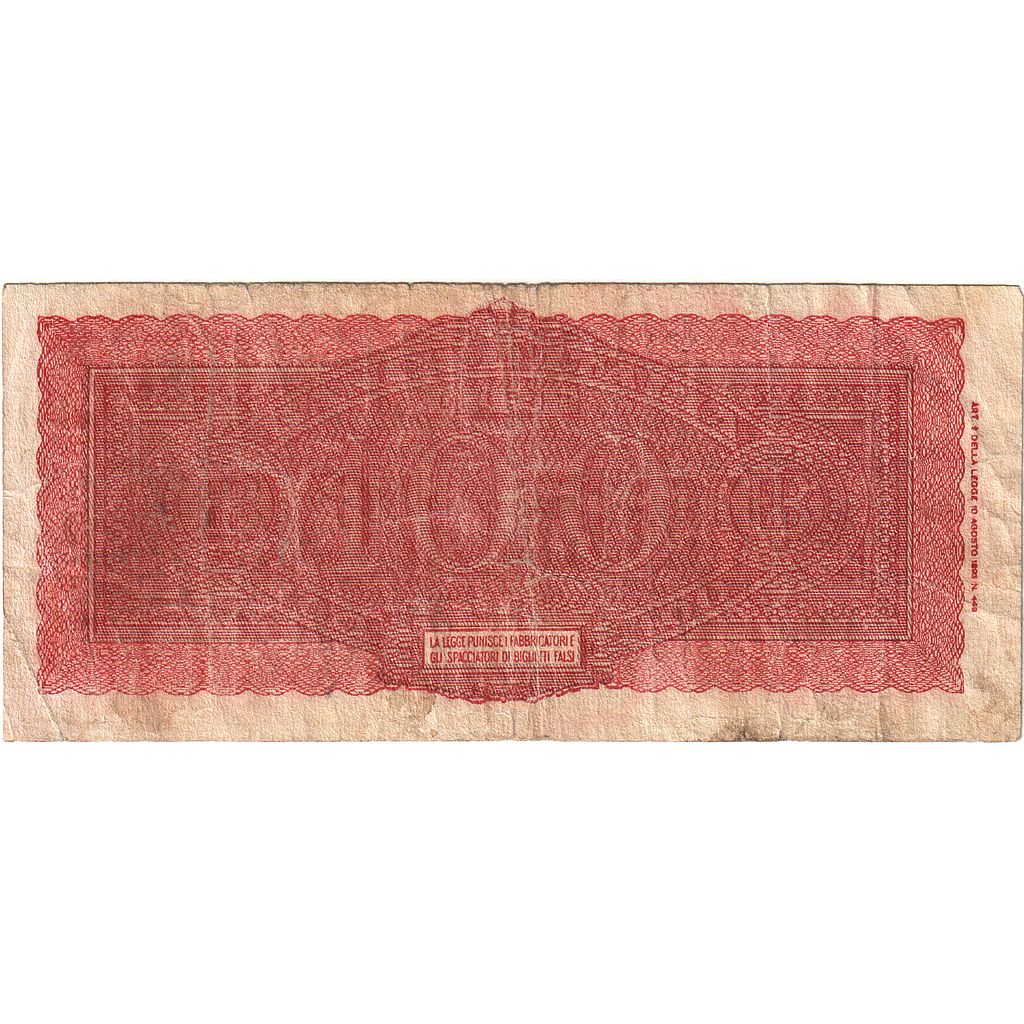 Italy, 100 Lire, 1943, 1943-10-07, KM:75a, VF(20-25)