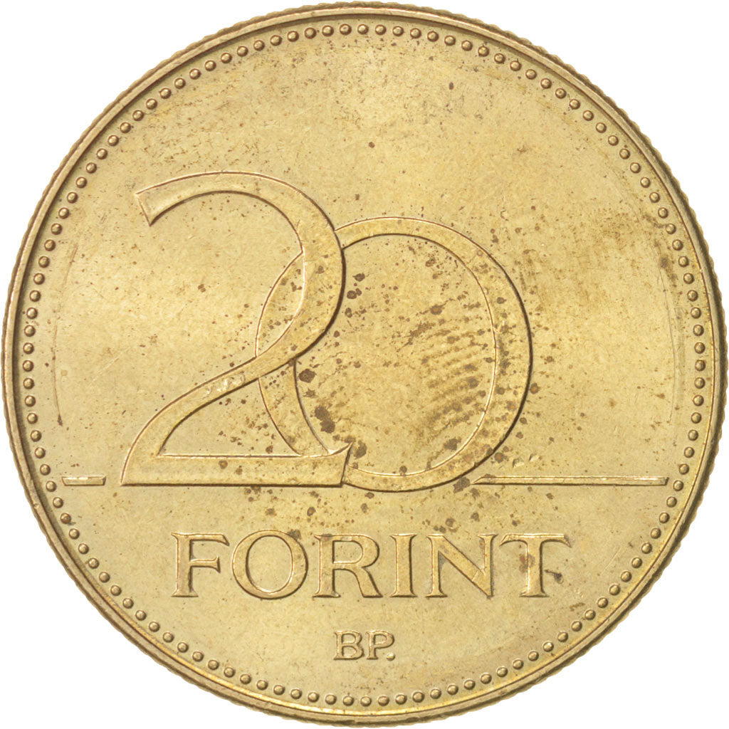 Münze, Ungarn, 20 Forint, 1994, Budapest, VZ+, Nickel-brass, KM:696
