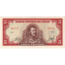 Cile, 5 Escudos, 1964, KM:138, FDS
