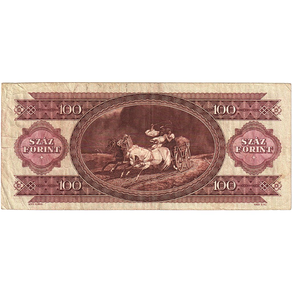 Węgry, 100 Forint, 1992, 1992-01-15, KM:174a, EF(40-45)