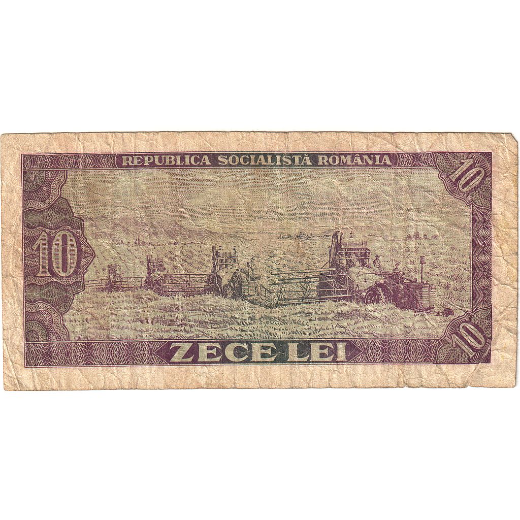 Roménia, 10 Lei, 1966, KM:94a, VG(8-10)