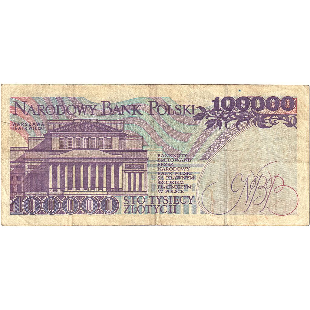 Pologne, 100,000 Zlotych, 1993, 1993-11-16, KM:160a, TTB