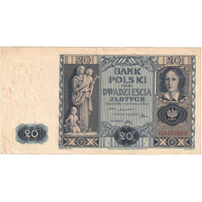 Poland, 20 Zlotych, 1936-11-11, KM:77, AU(55-58)