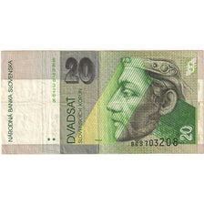 Slovakia, 20 Korun, 1995-06-01, KM:20b, AU(50-53)