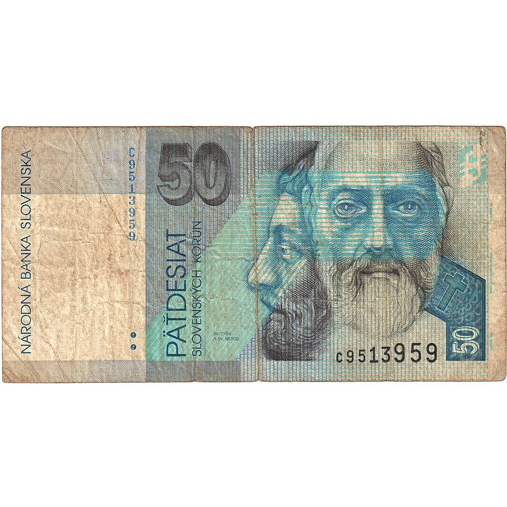 Slovakia, 50 Korun, 1993, 1993-08-01, KM:21a, VF(20-25)