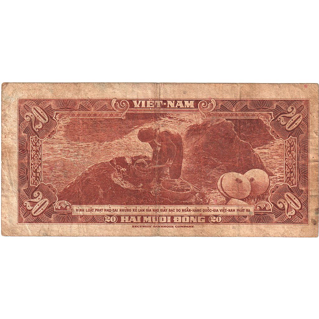 Vietnam, 20 D<ox>ng, 1962, KM:6, VF(20-25)