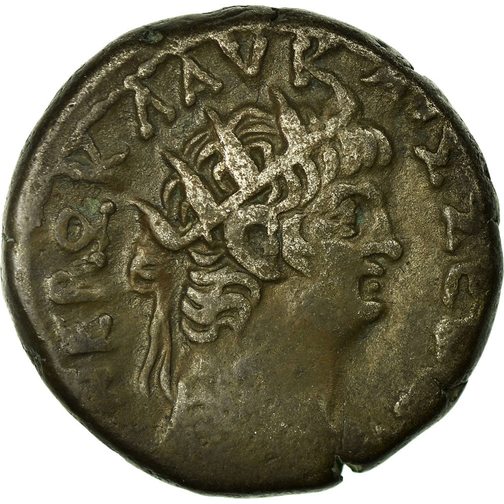 Coin, Nero, Tetradrachm, Alexandria, EF(40-45), Billon, Milne:238