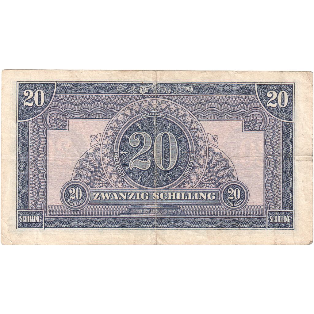 Áustria, 20 Schilling, 1944, KM:107, EF(40-45)