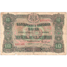 Bulgarie, 10 Leva Zlatni, undated (1917-1919), KM:22a, AB+