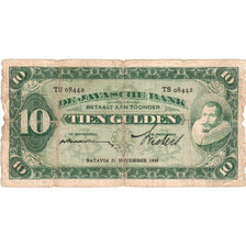 Netherlands Indies, 10 Gulden, 1930, 1930-11-21, KM:70d, VF(20-25)