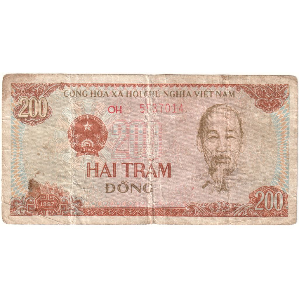 Viëtnam, 200 D<ox>ng, 1987, KM:100c, TB