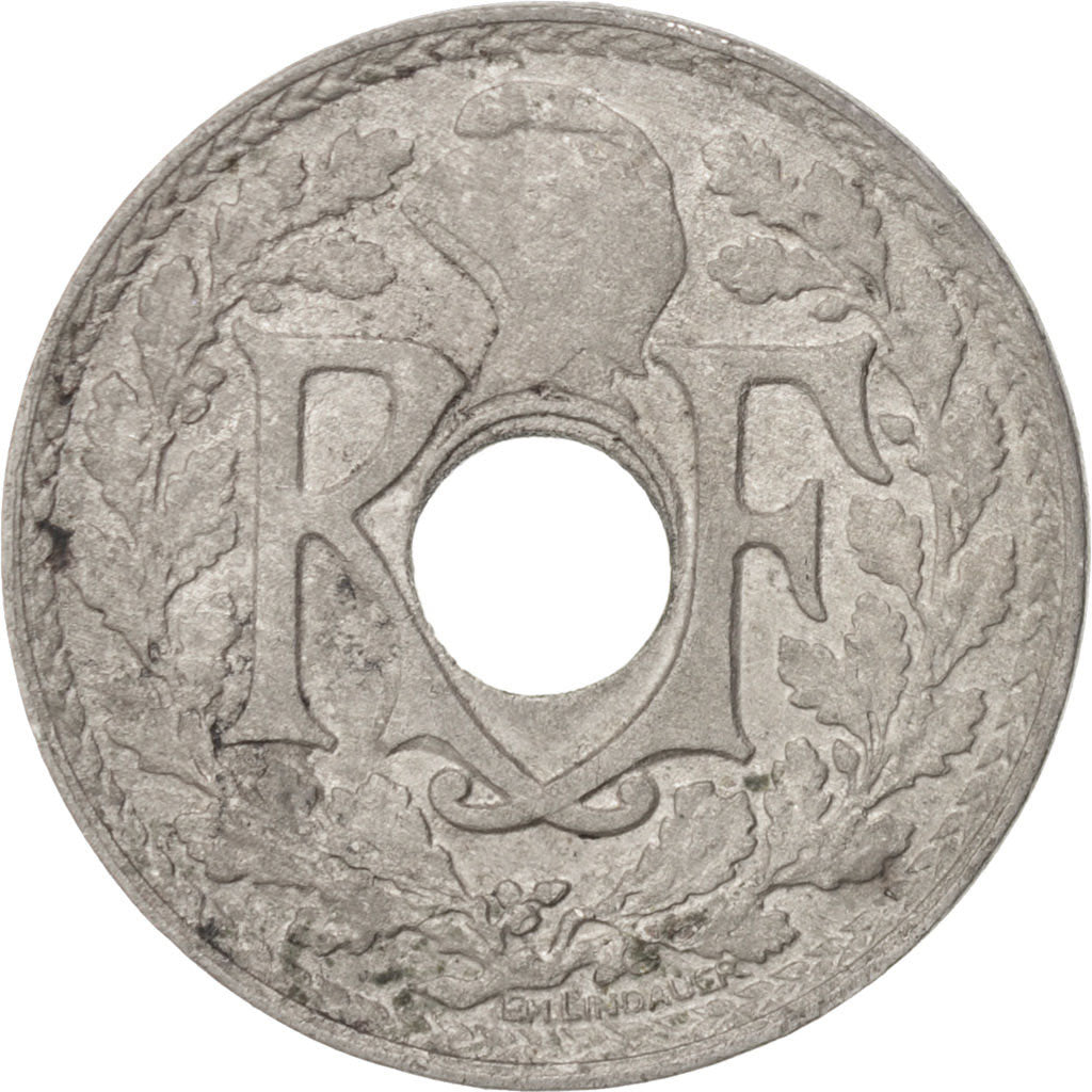 Moneta, Francia, Lindauer, 5 Centimes, 1927, BB, Rame-nichel, KM:875