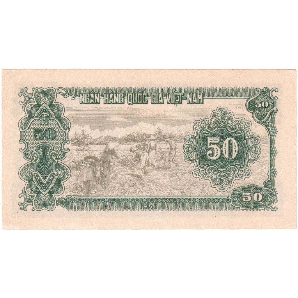 Vietnam, 50 D<ox>ng, 1951, km: 61a UNC(64)