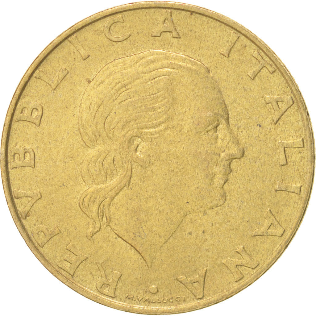Coin, Italy, 200 Lire, 1994, Rome, MS(60-62), Aluminum-Bronze, KM:164