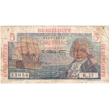 Gwadelupa, 5 Francs, K.23, VF(20-25)