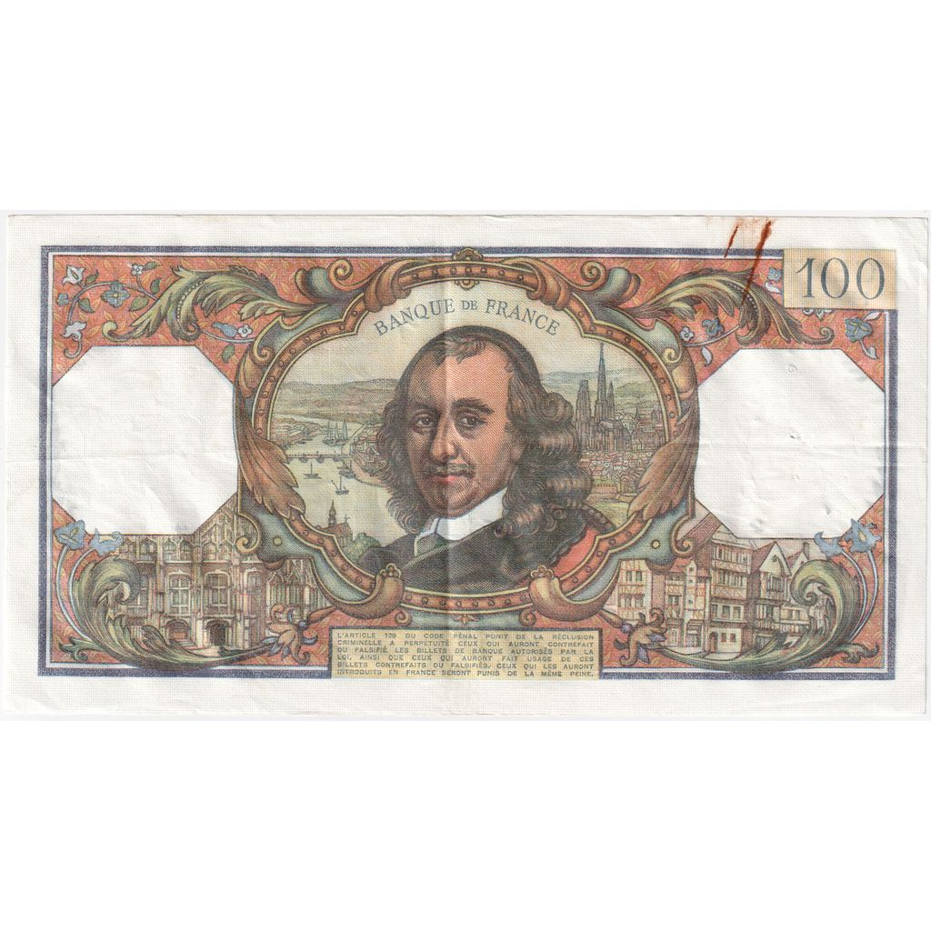 France, 100 Francs, Corneille, 1977-02-04, V.1045 98618, EF(40-45)