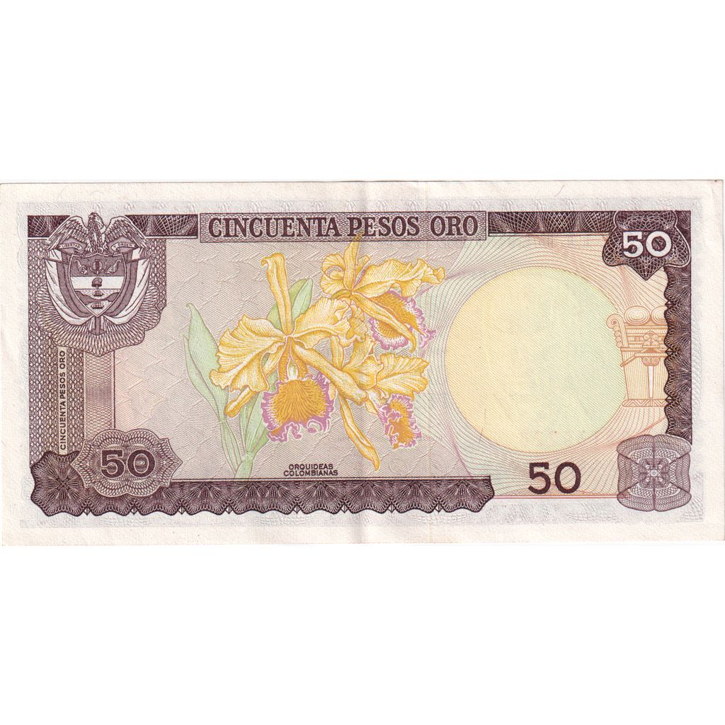 Colômbia, 50 Pesos Oro, 1981-08-07, UNC(63)