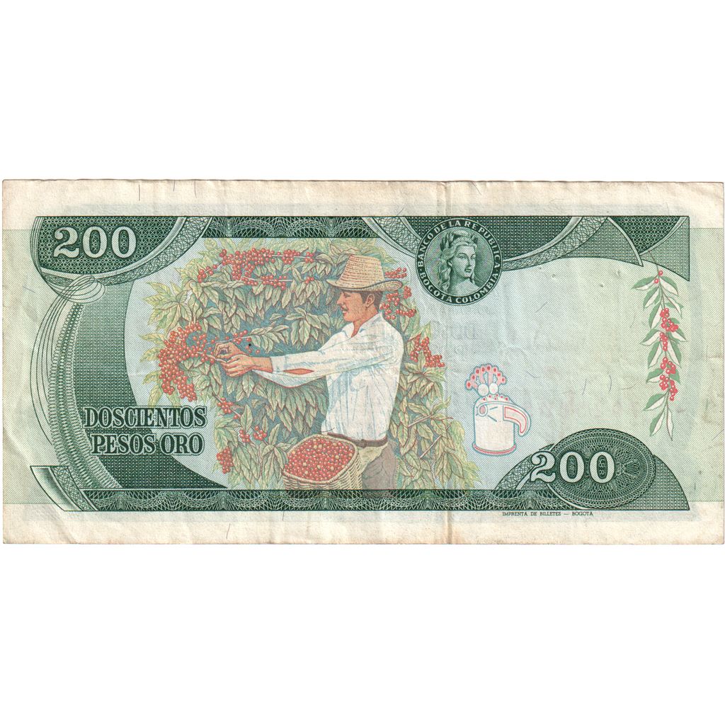 Colombia, 200 Pesos Oro, 1982-01-01, TTB