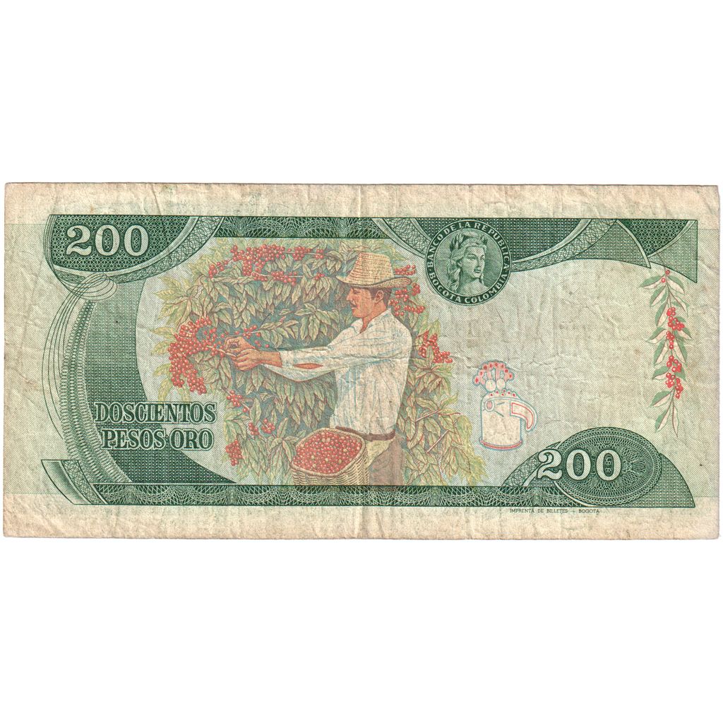 Colombia, 200 Pesos Oro, 1982-01-01, MB