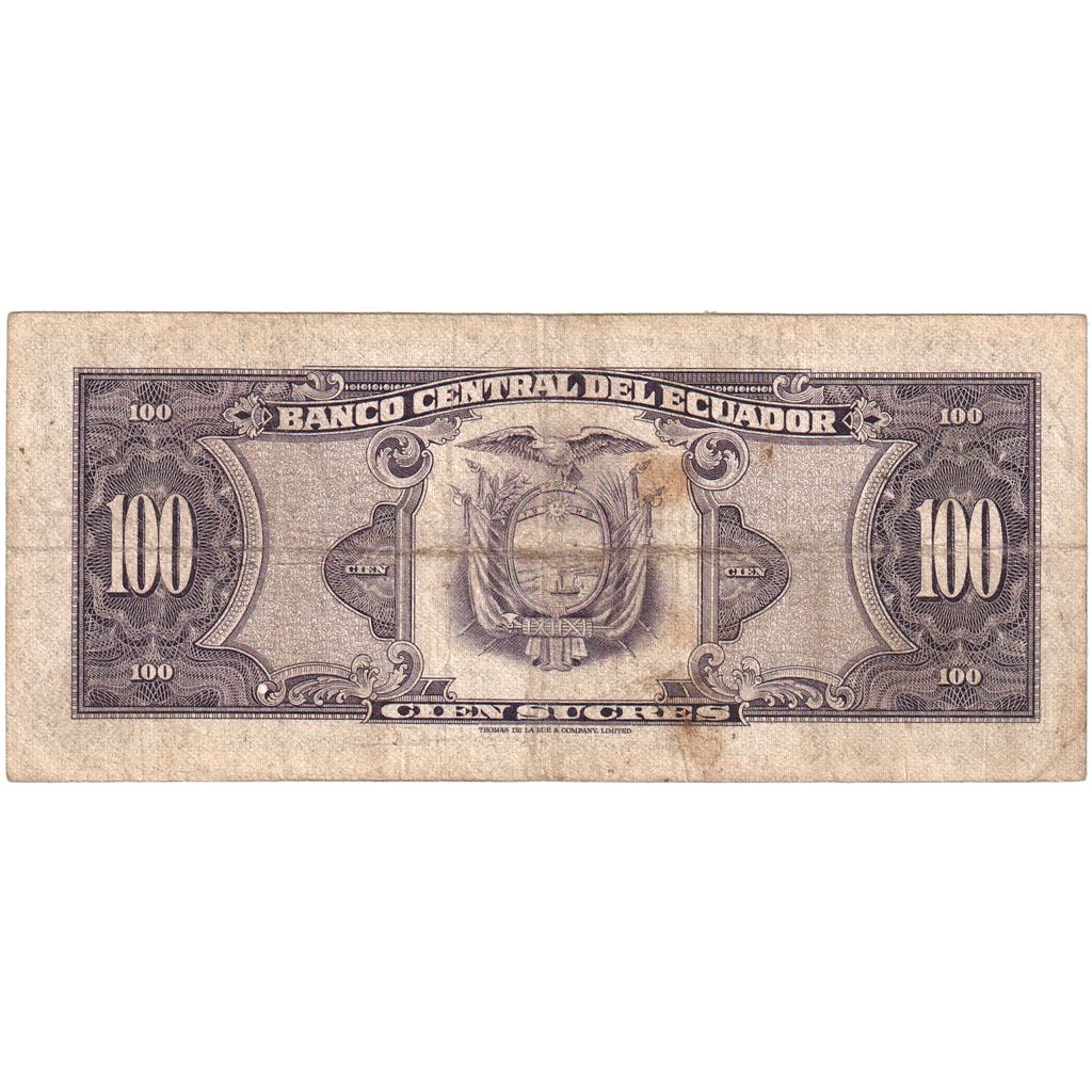 Ecuador, 100 Sucres, 1977-08-10, MB