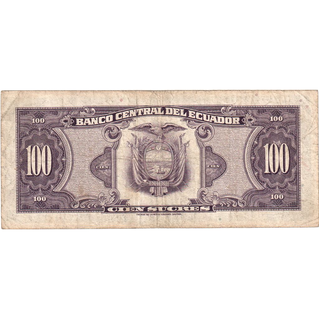 Ecuador, 100 Sucres, 1974-07-17, MB
