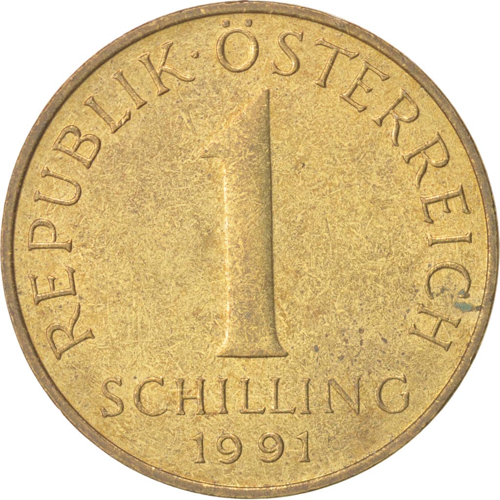 Coin, Austria, Schilling, 1991, MS(63), Aluminum-Bronze, KM:2886