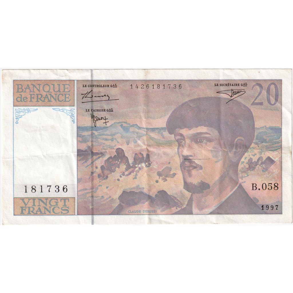 Frankrijk, 20 Francs, 1997, 181736 B.058, TTB